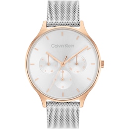 Calvin Klein Timeless Ladies' Rose Gold Tone Case Stainless Steel Watch
