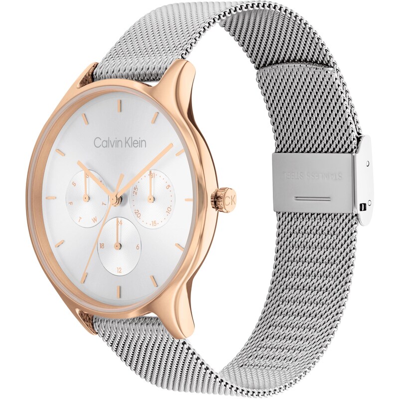 Calvin Klein Timeless Ladies' Rose Gold Tone Case Stainless Steel Watch