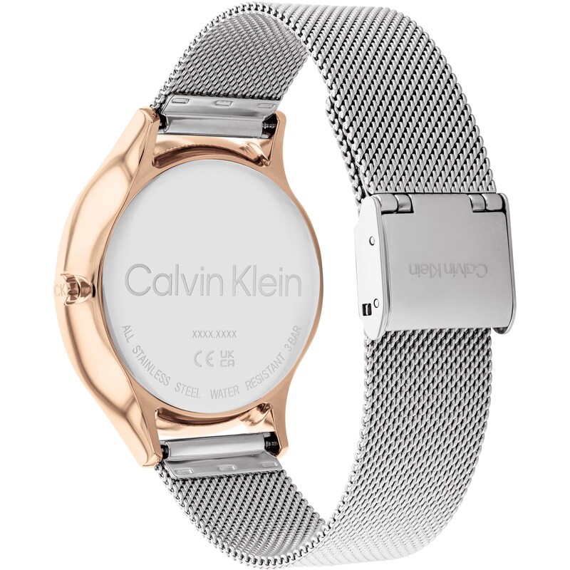 Calvin Klein Timeless Ladies' Rose Gold Tone Case Stainless Steel Watch