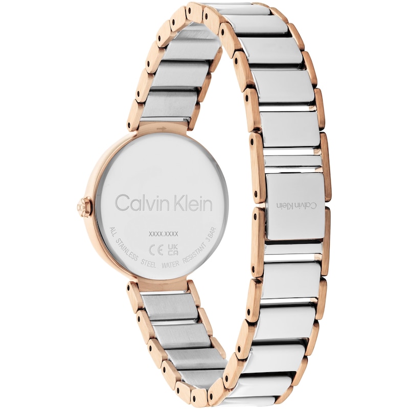 Calvin Klein T-Bar Ladies' Two Tone Stainless Steel Watch
