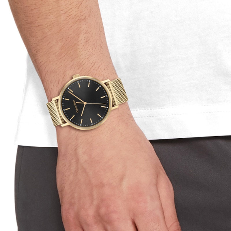 Calvin Klein Modern Men's Gold Tone Bracelet Watch