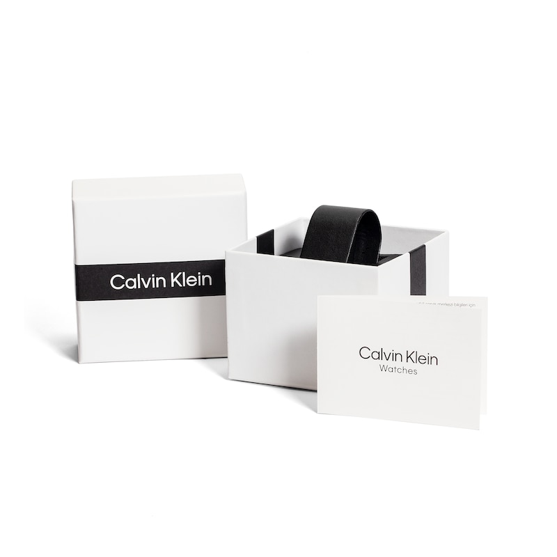 Calvin Klein Modern Men's Brown Leather Strap Watch