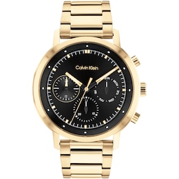 Calvin Klein Gauge Men's Gold Tone Bracelet Watch