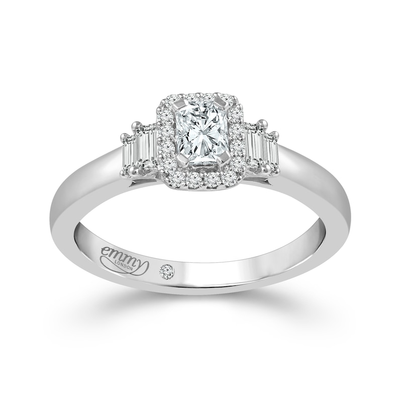 Main Image 1 of Emmy London 18ct White Gold 0.40ct Total Diamond Ring