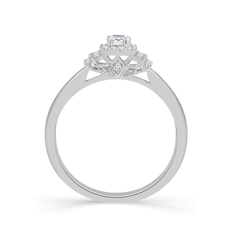 Main Image 2 of Emmy London 18ct White Gold 0.40ct Total Diamond Ring