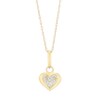 Thumbnail Image 1 of Children's 9ct Yellow Gold Cubic Zirconia Heart Pendant