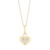 Thumbnail Image 0 of Children's 9ct Yellow Gold Cubic Zirconia Heart Pendant