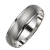 Thumbnail Image 1 of Men's 9ct White Gold Satin and Polished Ring