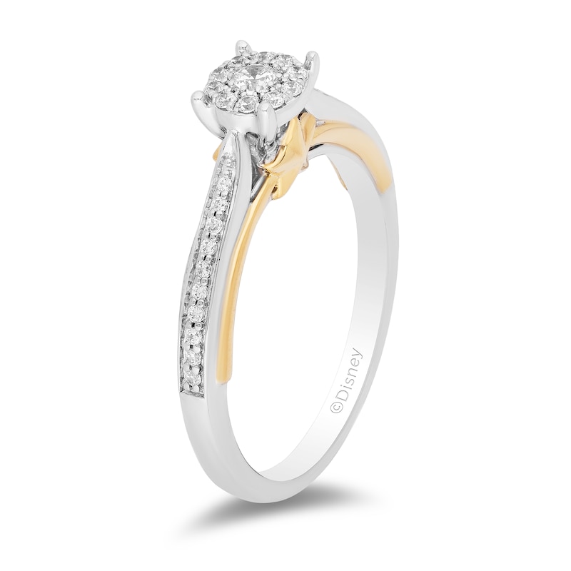 Main Image 3 of Enchanted Disney Fine Jewellery Diamond Tinker Bell Cluster Ring