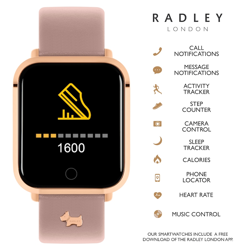Radley Series 6 Ladies Pink Leather Smart Watch