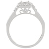 Thumbnail Image 3 of Princessa 9ct White Gold 2/5ct Diamond Square Cluster Ring