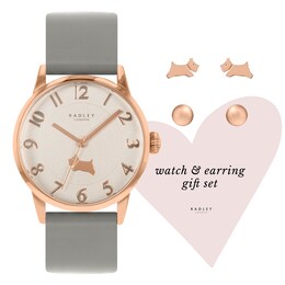 Radley Liverpool Street Ladies' Grey Leather Strap Watch