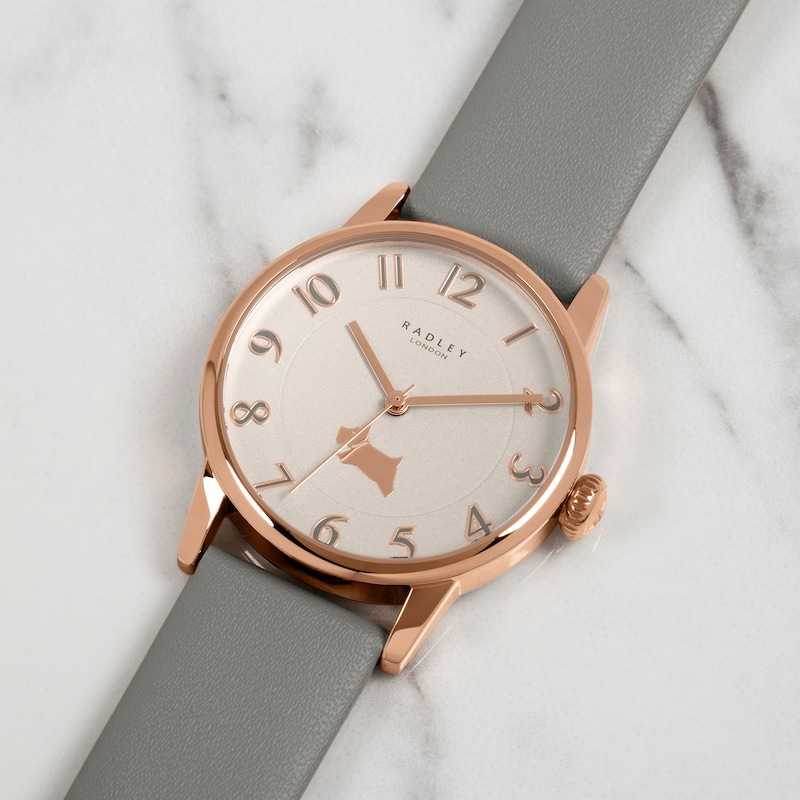 Main Image 7 of Radley Liverpool Street Ladies' Grey Leather Strap Watch