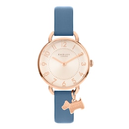 Radley Southwark Park Ladies' Blue Leather Strap Watch