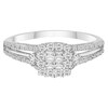 Thumbnail Image 3 of 9ct White Gold 2/5ct Diamond Princessa Ring