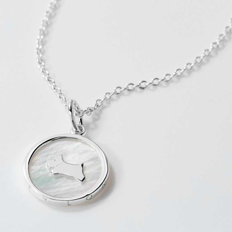 Radley Penny Fields Sterling Silver Jumping Dog Necklace