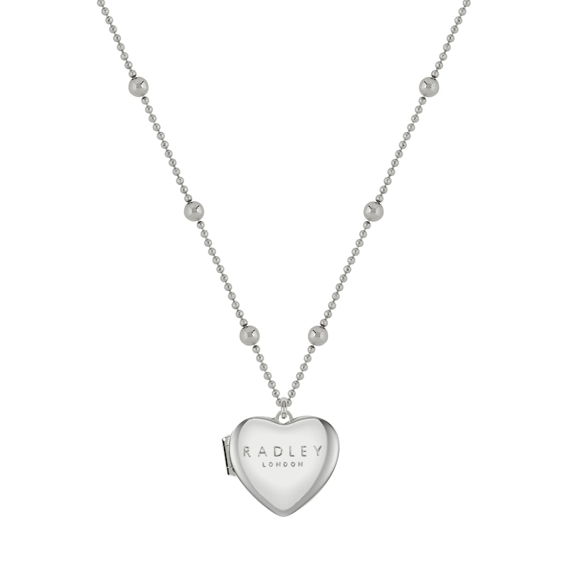 Main Image 1 of Radley Love Letters Sterling Silver Tone Heart Locket Necklace