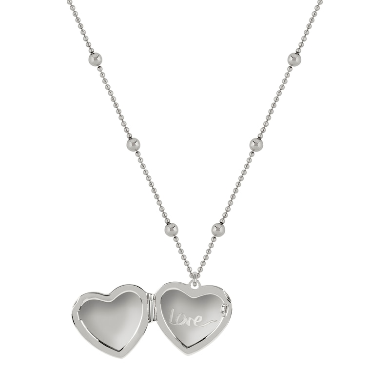 Radley Love Letters Silver Tone Heart Locket Necklace