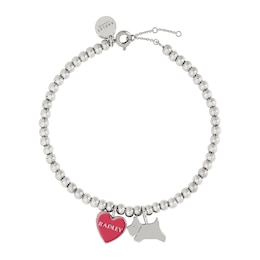 Radley Love Letters Silver Tone Charm Bracelet