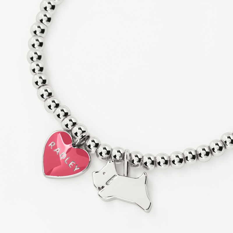 Main Image 3 of Radley Love Letters Silver Tone Charm Bracelet
