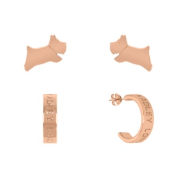 Radley Lockwood Island Rose Gold Tone Twin Pack Earrings