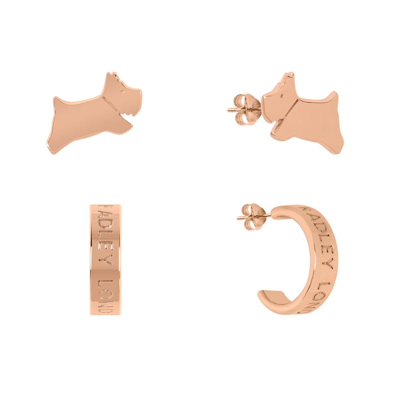 Main Image 2 of Radley Lockwood Island Rose Gold Tone Twin Pack Earrings
