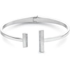 Thumbnail Image 1 of Calvin Klein Ladies' Polished Silver-Tone Hinge Bracelet