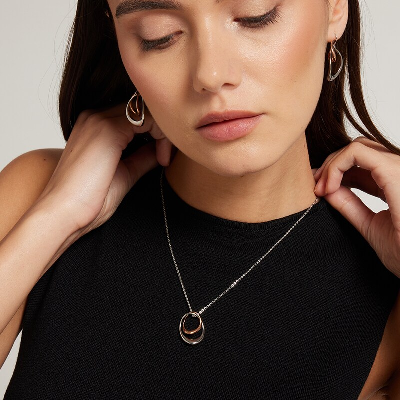 Main Image 3 of Calvin Klein Two-Tone Stainless Steel Ring Necklace