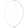 Thumbnail Image 1 of Ladies' Calvin Klein Polished Stainless Steel Double Chain Necklace