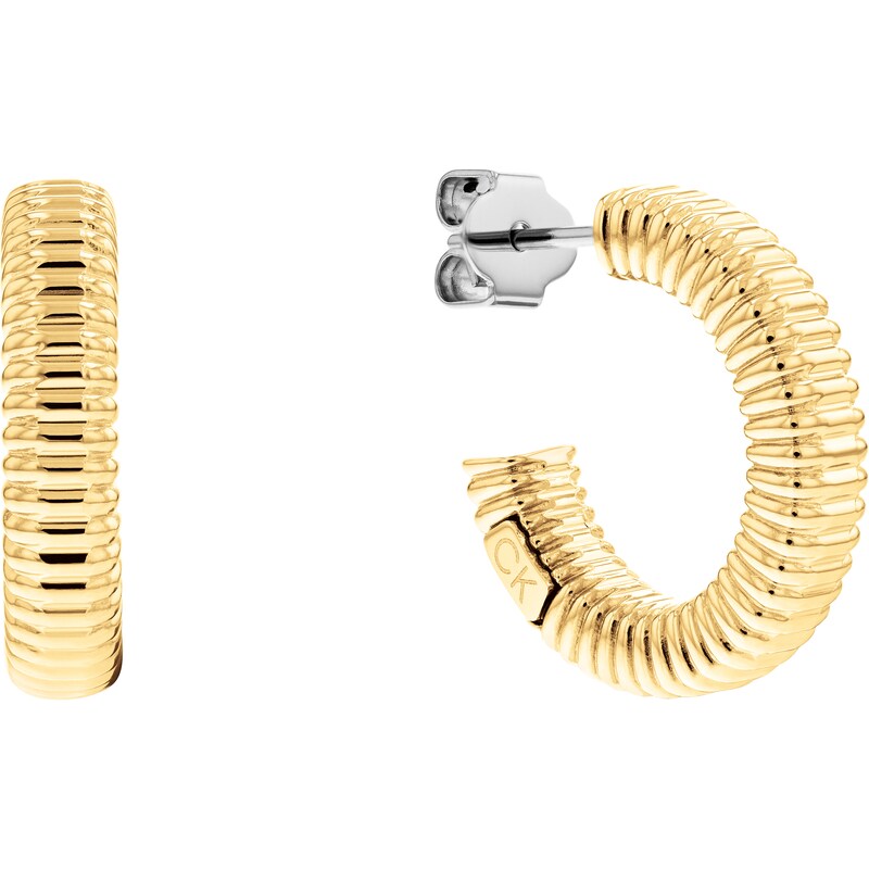 Ladies' Calvin Klein Yellow Gold Hoop Earrings
