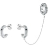 Thumbnail Image 1 of Calvin Klein Stainless Steel Hoop And Bar Earring Cuff