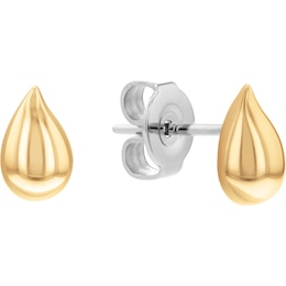 Ladies' Calvin Klein Polished Yellow Gold Stud Earrings