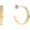 Thumbnail Image 0 of Calvin Klein Ladies' Gold Tone Crystal Hoop Earrings