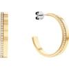 Thumbnail Image 1 of Calvin Klein Ladies' Gold Tone Crystal Hoop Earrings