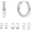 Thumbnail Image 1 of Calvin Klein Ladies' Stainless Steel Huggie Earring Gift Set