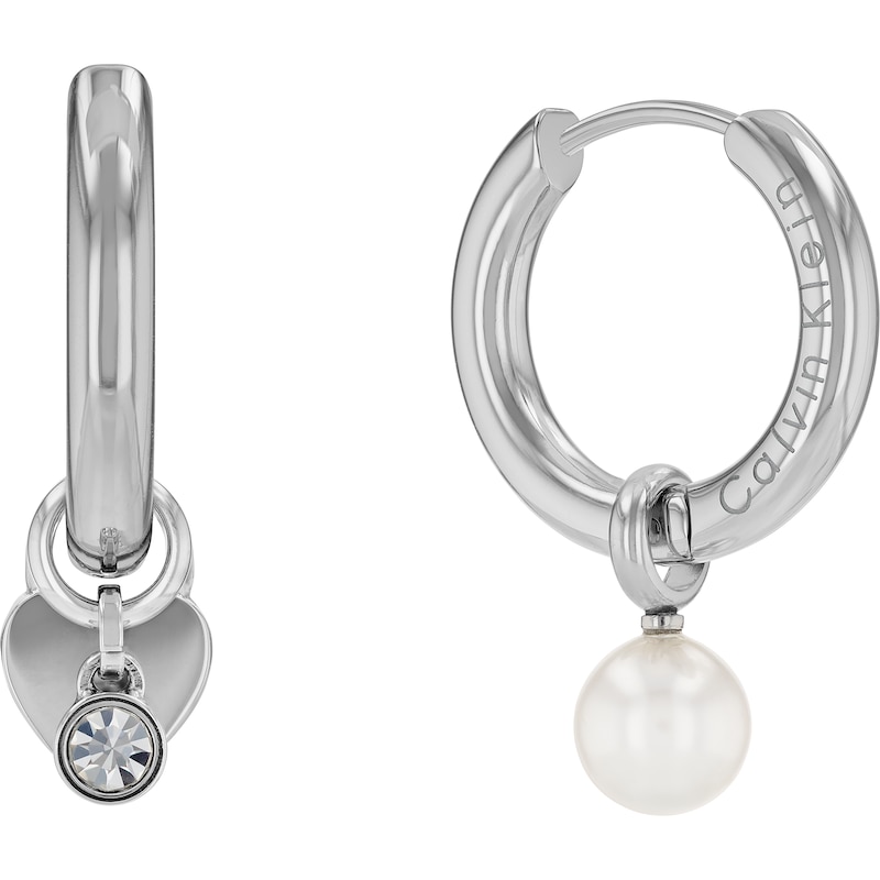 Calvin Klein Ladies' Stainless Steel Huggie Earring Gift Set