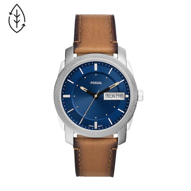 Main Image 1 of Fossil Machine Men's Brown Eco-Leather Strap Watch
