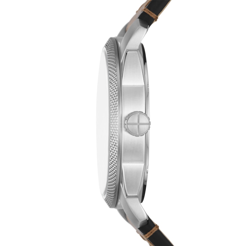 Main Image 2 of Fossil Machine Men's Brown Eco-Leather Strap Watch
