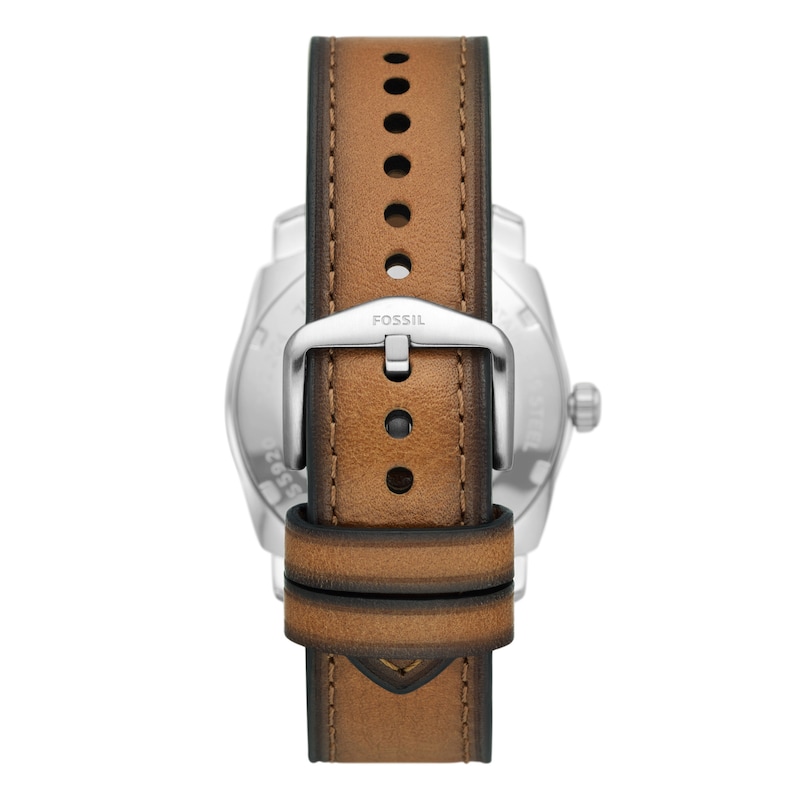 Fossil Machine Men's Brown Eco-Leather Strap Watch