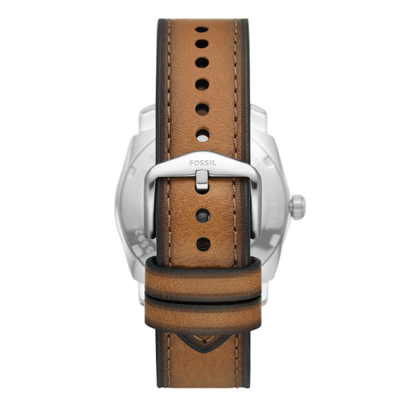 Main Image 3 of Fossil Machine Men's Brown Eco-Leather Strap Watch
