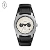 Thumbnail Image 0 of Fossil Machine Men's Black Leather Strap Watch
