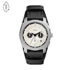 Thumbnail Image 1 of Fossil Machine Men's Black Leather Strap Watch