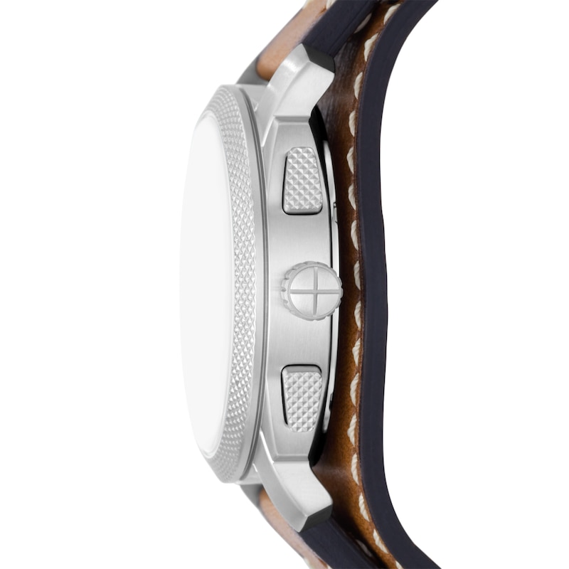 Main Image 2 of Fossil Machine Men's Brown Eco Leather Stap Watch