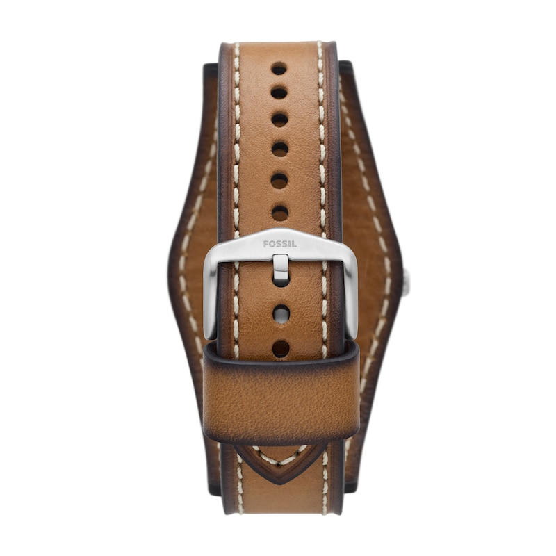 Main Image 3 of Fossil Machine Men's Brown Eco Leather Stap Watch