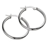 Thumbnail Image 1 of 9ct White Gold 20mm Hoop Earrings