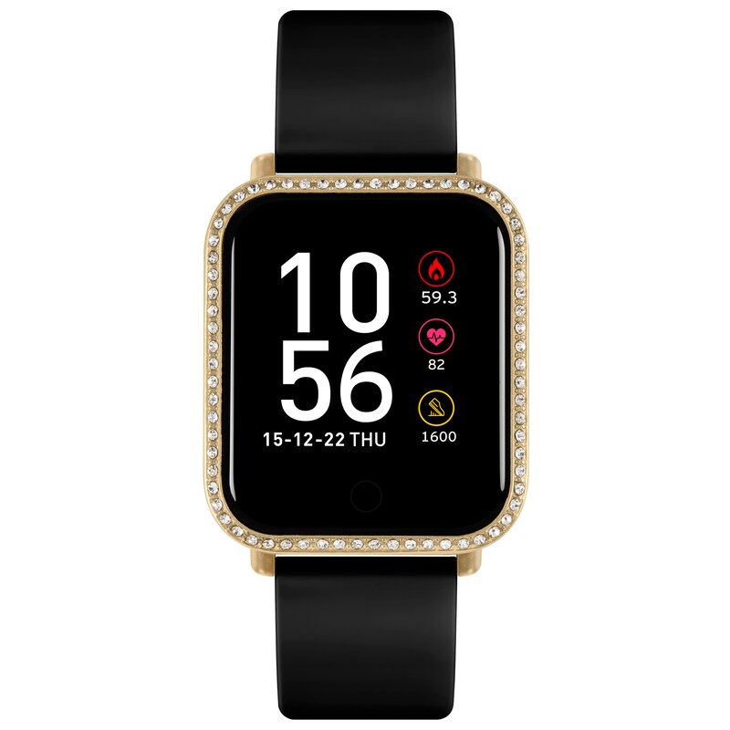 Reflex Active Series 6 Black Silicone Strap Smartwatch.