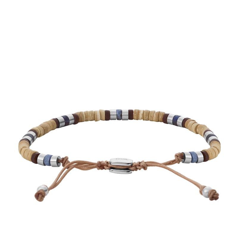 Fossil Vintage Casual Men's Coconut & Sodalite Bracelet