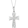 Thumbnail Image 0 of 9ct White Gold Cubic Zirconia Cross