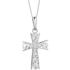 Thumbnail Image 1 of 9ct White Gold Cubic Zirconia Cross