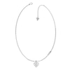 Thumbnail Image 0 of Guess G-Shine Silver Tone Cubic Zirconia Necklace